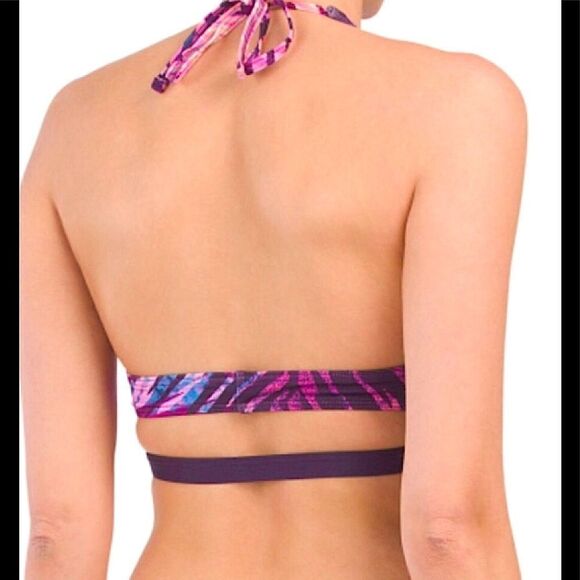 Carmen Marc Valvo purple bikini top. NWT - Picture 4 of 9